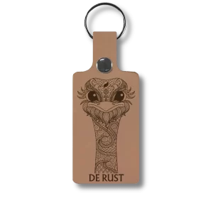 Boho Ostrich De Rust keyring