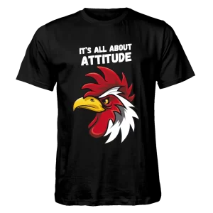 It's all about attitude T-shirt: Black