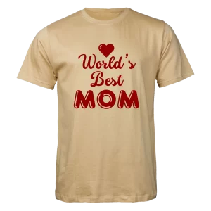 World's Best Mom T-shirt: Stone