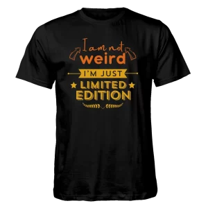 Im not weird T-shirt: Black